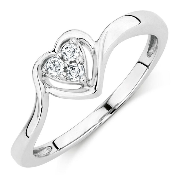 Diamond Promise Ring (with lifetime care plan) - Picture 2 of 5